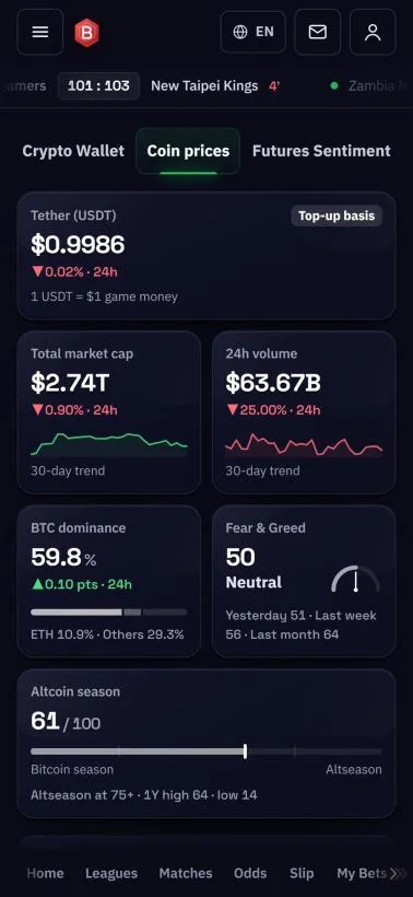 Mobile crypto wallet