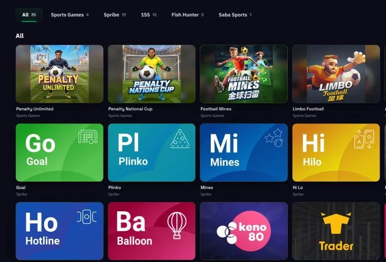 Minigames lobby
